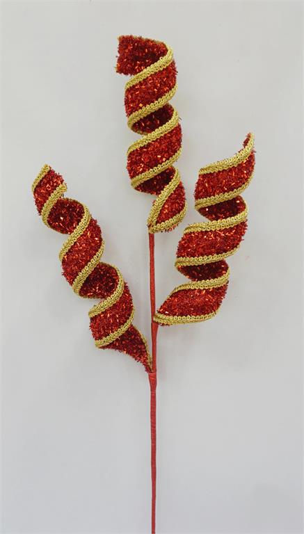 Red & Gold Spiral Pick – 28"