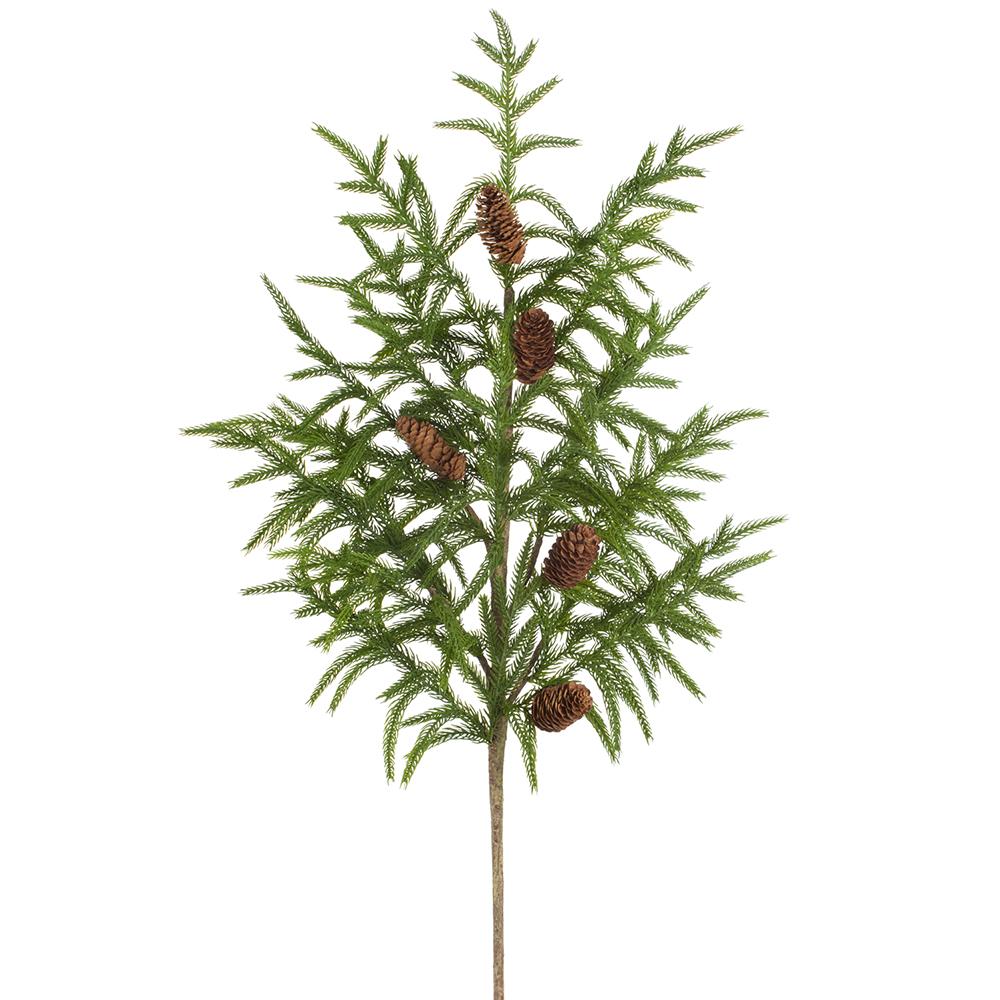 37" Cypress Spray with Pine Cones