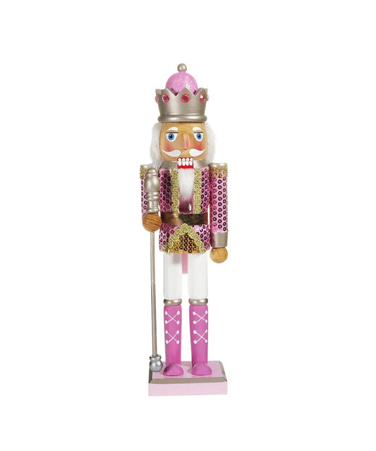 Kurt Adler 15" Pink Soldier Nutcracker