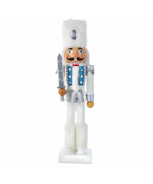 Kurt Adler 15" White Russian Soldier Nutcracker
