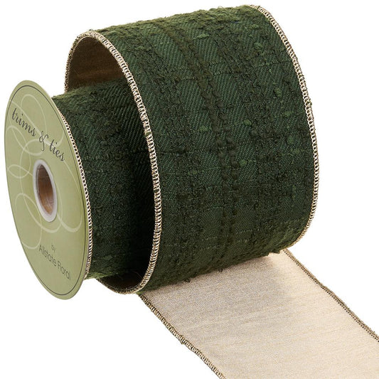 Evergreen Heirloom Cable Knit Ribbon