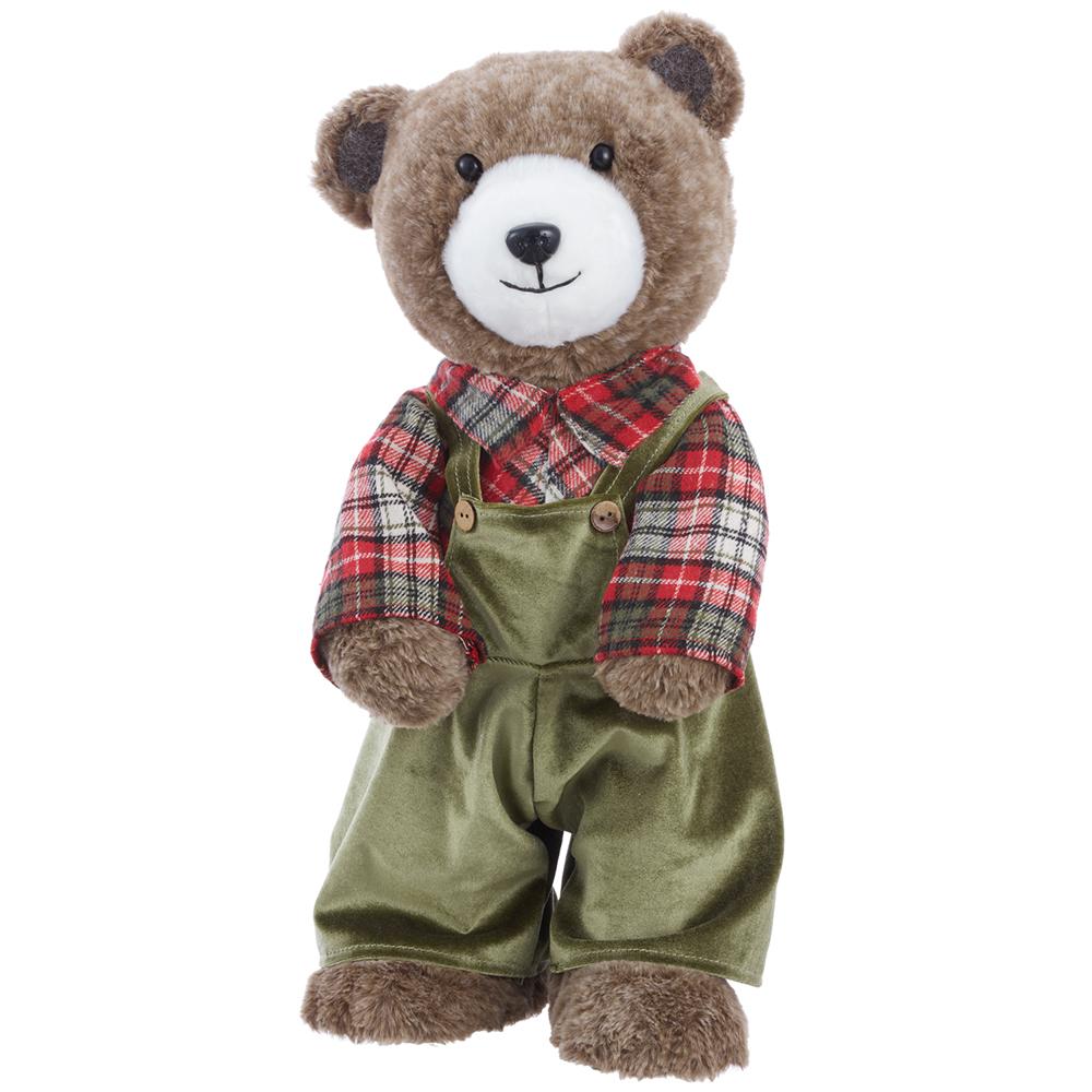 Woodland Plaid Christmas Bear