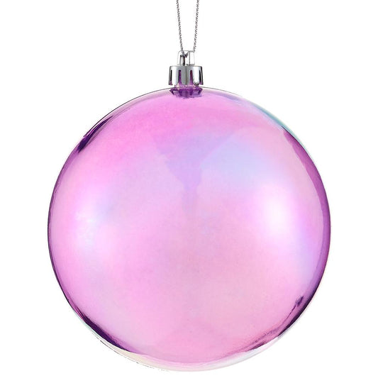 4" Shatterproof Ball Ornament – Purple Iridescent