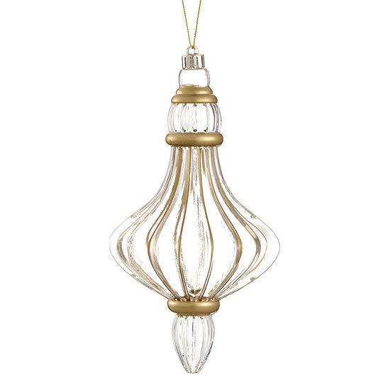 Gilded Crystal Finial Ornament