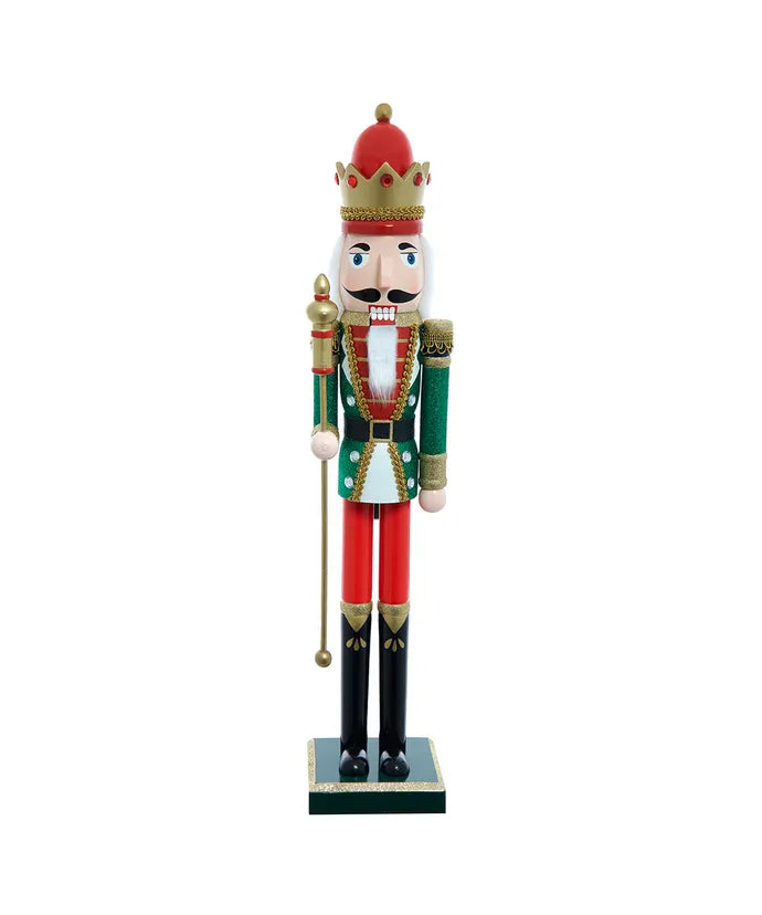Kurt Adler 22" Red & Green King Nutcracker