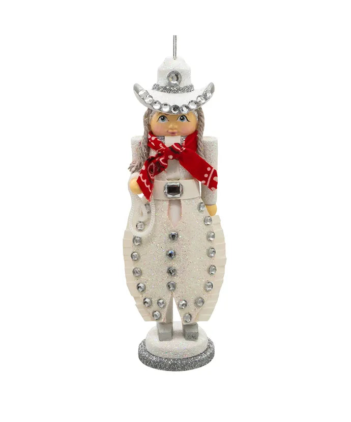 6" Hollywood Nutcrackers™ Cowgirl Nutcracker Ornament