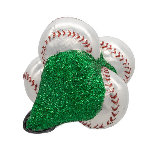 Noble Gems™ Baseball & Cleats Glass Ornament – 4"