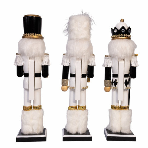 15" Black & White Nutcracker – Kurt Adler