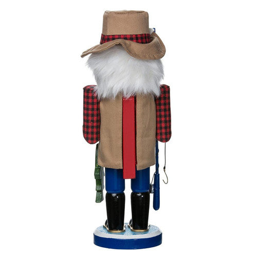 15" Gone Fishing Fisherman Nutcracker