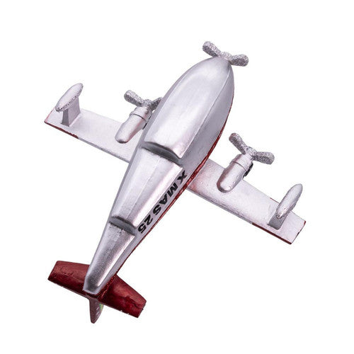 Noble Gems™ Christmas Seaplane Glass Ornament – 6"