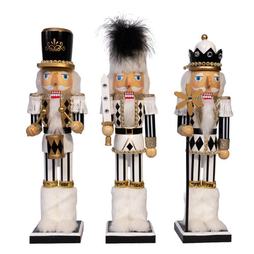15" Black & White Nutcracker – Kurt Adler