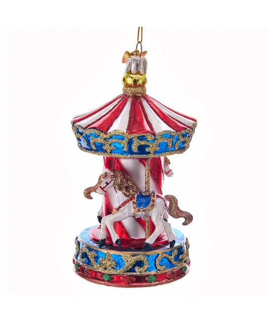 Noble Gems™ Carousel Glass Ornament – 4.5"