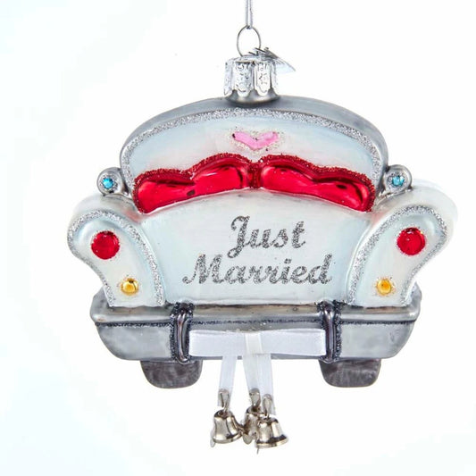 Noble Gems™ “Just Married” Car Ornament – 4"