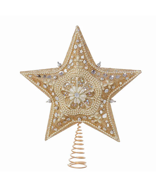 13.5" Platinum Star Tree Topper