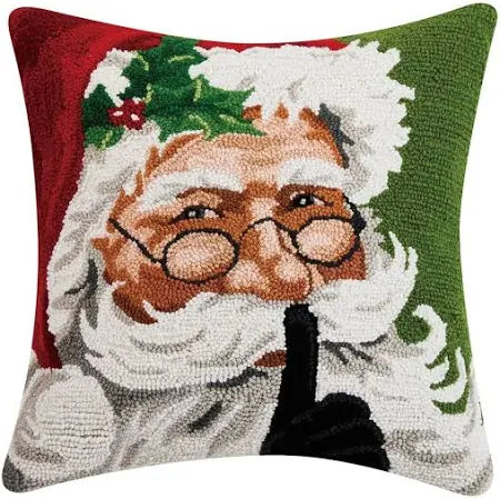 Santa Hook Pillow – 18" x 18"