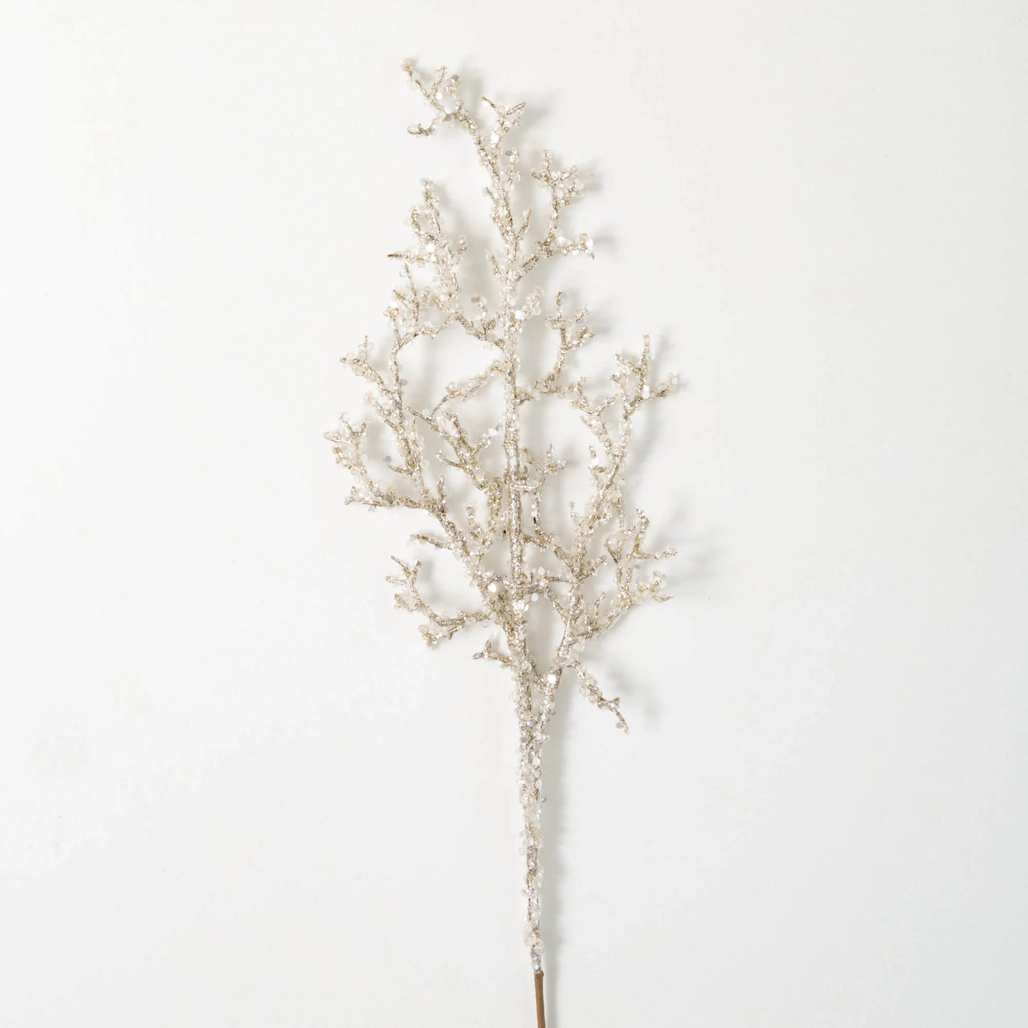32” Silver Shimmer Sequin Branch Spray